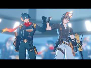 【ゼンゼロMMD/アンドー+ライト】ブリキノダンス【改変用テクスチャ配布あり】