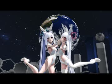 【MMDブルアカ】ケイちゃんとミヤコの「Dive to Blue」【春の大バニー大会】