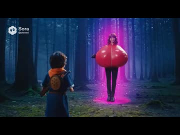 AIで実写RPG敵女の色仕掛け　sora2