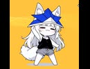 狐耳ちゃんと猫耳ちゃん 「鯉のぼりと兜と弓と唐揚げ　こどもの日」