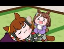 ツルちゃんとヘアブラシ(たぬき)
