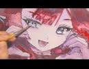 【FGO】【アナログ】水着バーヴァン・シー(ミコケル)描いてみた2025