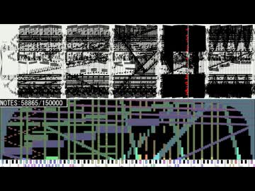 【ボカロ】「君が生きてなくてよかった」の楽譜を真黒にしてみた【黒楽譜/Black MIDI】