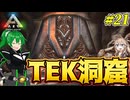 【ARK:ASE The Island】#21 最終回前編！Lv620の恐竜犇めくラスダン、TEK洞窟を行く！【ゆっくり＆VOICEVOX実況】