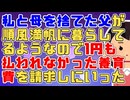 父は他所に女と子供を作って私と母を捨てた。今はその女と再婚して幸せに暮らしてるようなので、1円も払われなかった養育費を請求しに行った