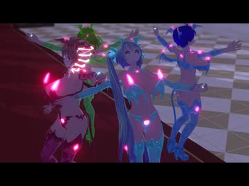 【MMD】サキュバスカルテットでSweet_Devil（PART3）【カメラ移動・字幕無】（1080p_60fps）