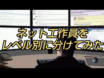 ネット工作員をレベル別に分けてみた
