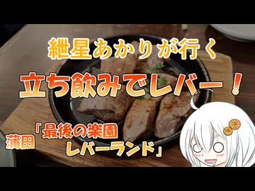 紲星あかりが行く！「立ち飲みでレバー！」　＠蒲田　最後の楽園　レバーランド