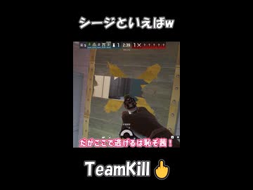 シージの醍醐味！()チームキル！！！