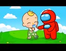 ミニクルーメイトがココメロンのキャラクターを殺害 | Among Us
