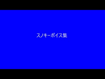 スノキー通常ボイス集