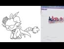 夜の踊り子ミーム手描きアニメ_モルペン