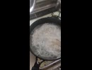 ひやむぎを茹でた