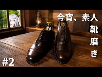 【アリアル実況】今宵、素人、靴磨き_2【靴磨】