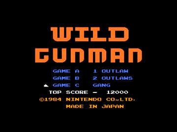 【MIDI】ワイルドガンマン（ファミコン）の音楽（色々）