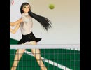 Stanfordの３回生 21歳の裕子 テニスやってみようかな（1）脚長裕子