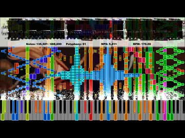 【Black MIDI】超かぐや姫！ | Reply - かぐや (cv.夏吉ゆうこ) / kz(livetune) ピアノアレンジ