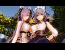 【MMDアズールレーン】アウグストとチェシャーに「メランコリック * C.S.Portリアレンジ *」を踊ってもらいました【メイドの日遅刻】
