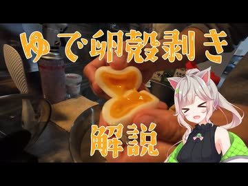 ゆで卵殻剥き解説