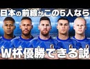 日本代表の前線がメッシ・ロナウド・ネイマール・エムバぺ・ハーランドならW杯優勝できる説！