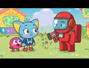 ミニクルーメイトがココメロンを殺害 - 童謡のキャラクター | Among Us