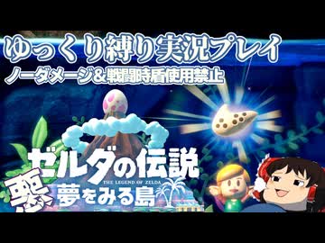 『縛りプレイ#10 』ノーダメージで謎のお化けを家に届けるノーガードリンク【ゼルダの伝説夢をみる島/ゆっくり実況】