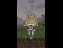 大雨の水を吸って重くなった小夜さんが伸びるだけ #小夜 #ナースロボ_タイプt