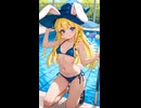 ウサギの女の子「パシフィカちゃん」の水着姿