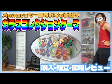 不二貿易「ガラスコレクションケース ハイタイプ 浅型 WH」をレビュー！