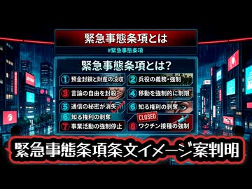 ◆選挙なしで議員延命？緊急事態条項の条文イメージ案判明