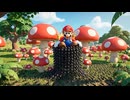 「スーパーマリオの悲劇的な最期…黒アリに連れ去られてしまった！□□」