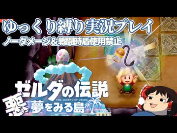 『縛りプレイ#11』ノーダメージでマスタースタルフォンと追いかけっこをするノーガードリンク【ゼルダの伝説夢をみる島/ゆっくり実況】