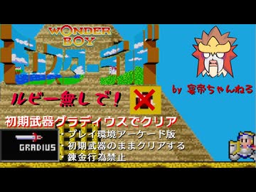 【AC版】ワンダーボーイモンスターランド　ルビー無しで！初期武器グラディウスでクリア　その１