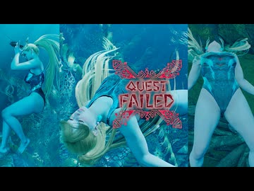 【MHWilds リョナ】ダイバー水着 水中スタン&力尽き ラギアクルス