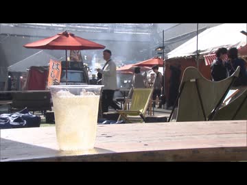 大規模火災の「鳥町食道街」跡地で「ハイボールフェスタ」被災した店舗のキッチンカーも出店