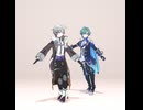 原神MMD　ファイター　イルーガ＆ローエン　モーション配布