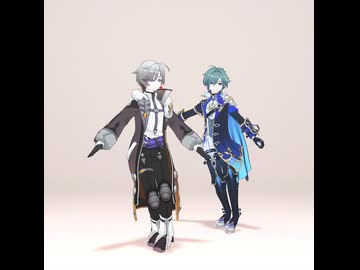 原神MMD　ファイター　イルーガ＆ローエン　モーション配布