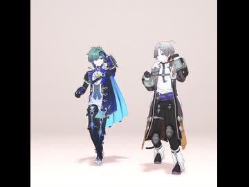 原神MMD　ファイター　イルーガ＆ローエン　モーション配布