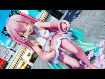 【MMD】  HORIZON  【カルも式ミク・ピンク】