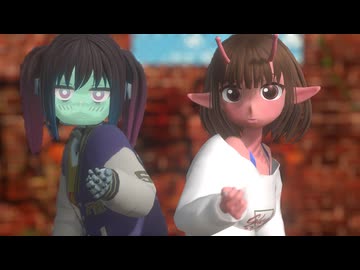 【MMDモデル配布あり】ミルキー☆サブウェイのチハル、マキナでロキ