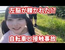 左脳が轢かれた！自転車と接触事故 左右反転修正版
