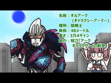 【ウルトラ怪獣大百科】10秒でわかるギルアーク【東北きりたん解説】