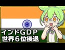 インドの名目GDPが世界6位に後退した件について