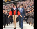 Stanfordの４回生 22歳の裕子 Stanfordの卒業式（1）脚長裕子