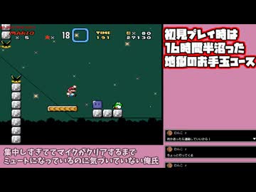 ここの部分だけをクリアするのに初見プレイで16時間半かかったコースを再挑戦！
