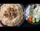 きりたんが食べるだけ【セブン　50％増量チャーハン・野菜スティック】