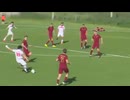 ホモと見る寝ているだけでシュートを決めてしまう負傷したサッカー選手