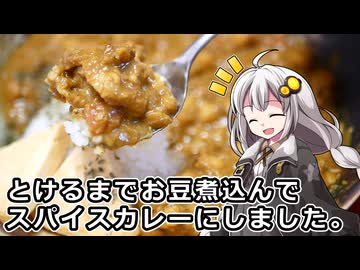 釣れなくても料理！３種の豆のスパイスカレー！【VOICEROIDキッチン】