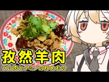 羊肉のズーラン炒め（孜然羊肉）【ナースロボ】