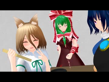 【東方MMD紙芝居】飯綱丸龍と菅牧典と不思議な祭り屋台